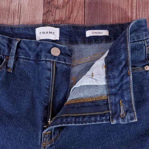 Frame Womens Size 31X33 Le Mini Boot Somerland Denim Jeans - Picture 10 of 15